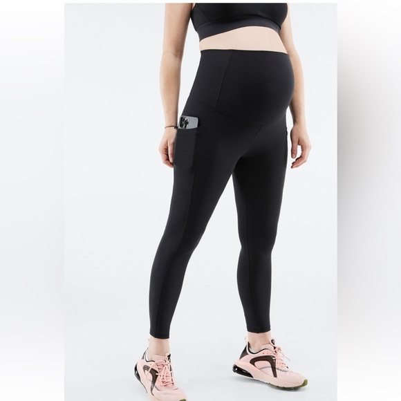Fabletics Pureluxe High Waisted Maternity 7/8 Leggings - Picture 2 of 3